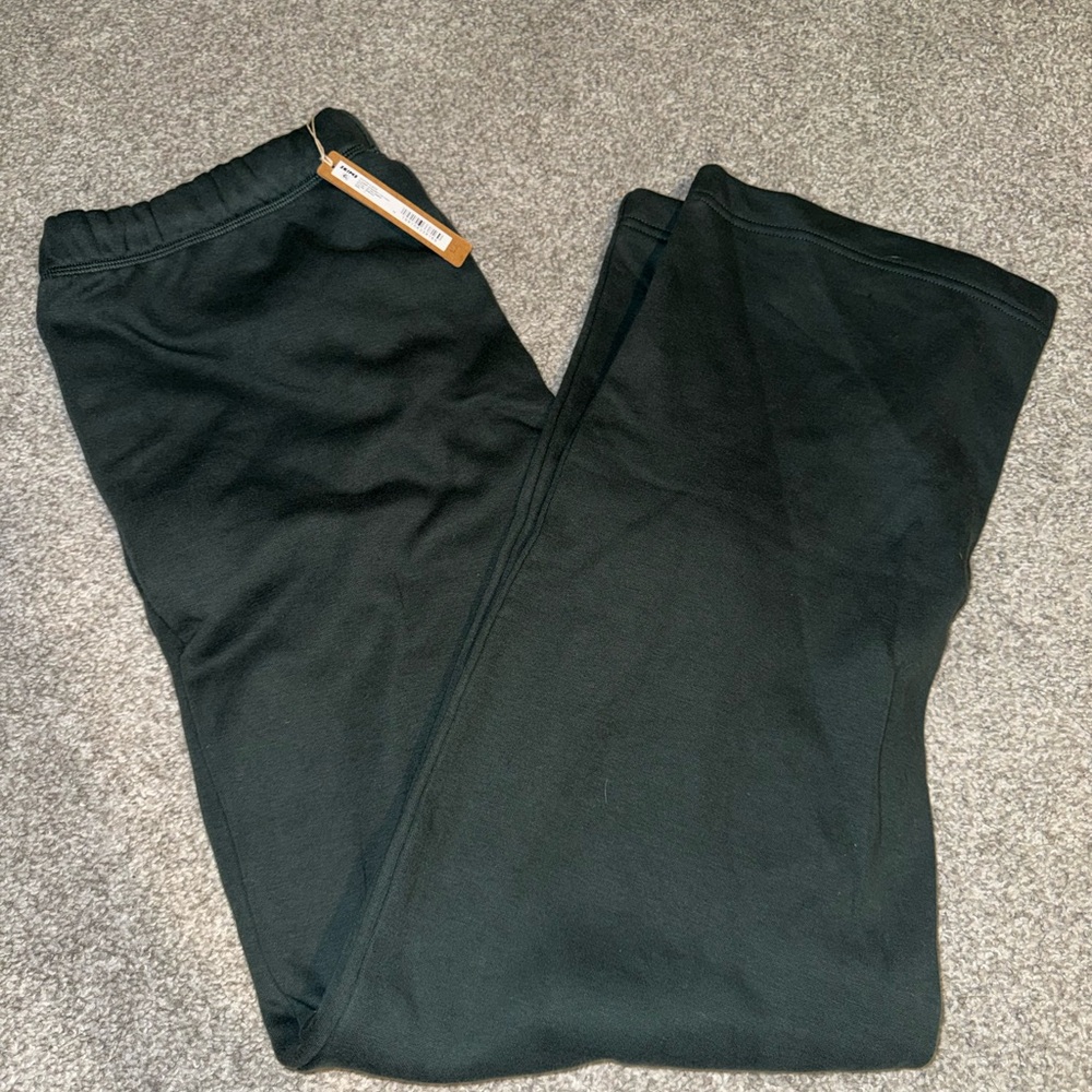 New Skims Cotton Fleece Straight Leg Sweatpants in Spruce Size Large
